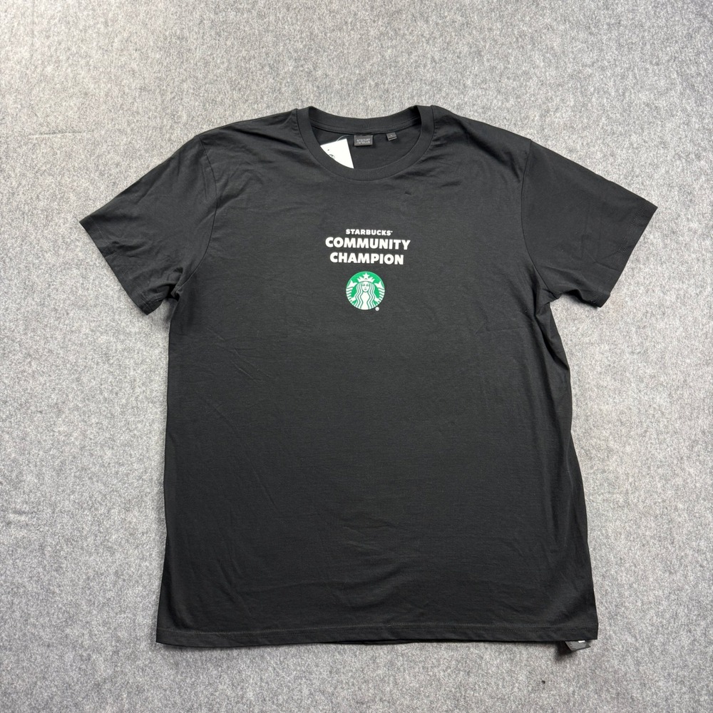 Starbucks Community Champion Good Things Employee T-Shirt L Coffee Uniform NWT